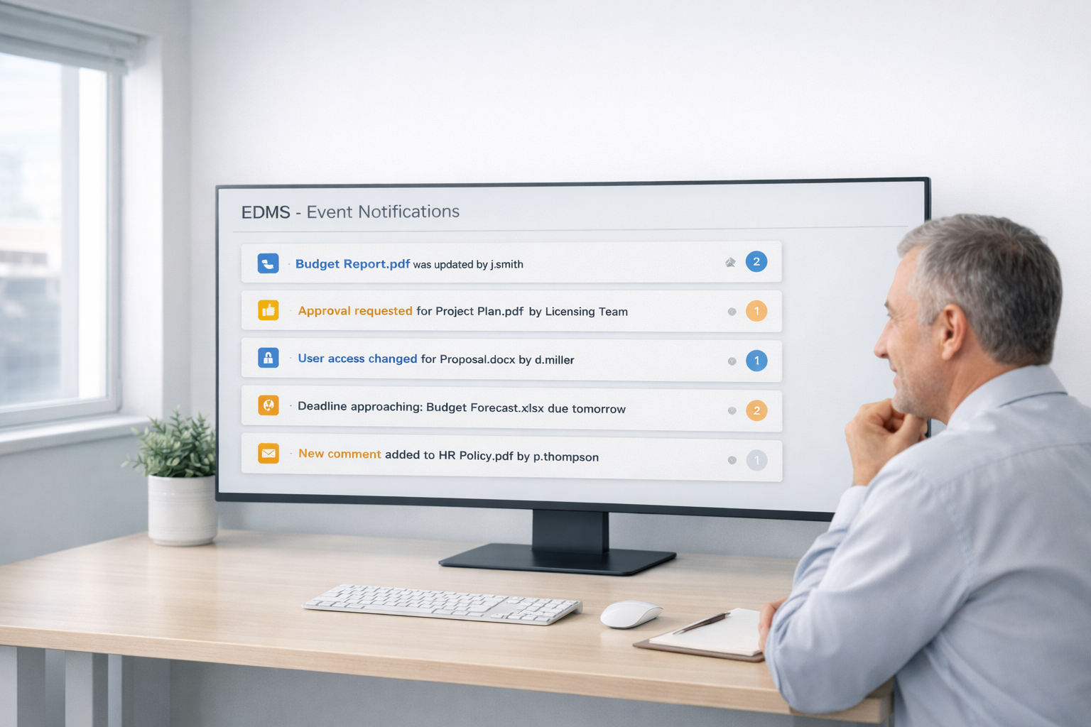 Document Event Notifications | EDMS | EDMSNext