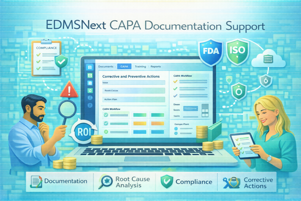 EDMSNext CAPA Documentation Support | EDMSNext (2026)